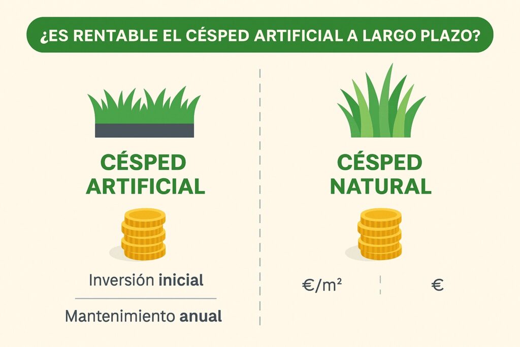 rentabilidad del césped artificial